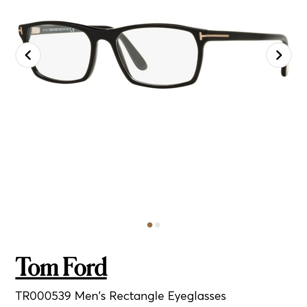 NEW Tom Ford TR000539 Men's Rectangle Eyeglasses